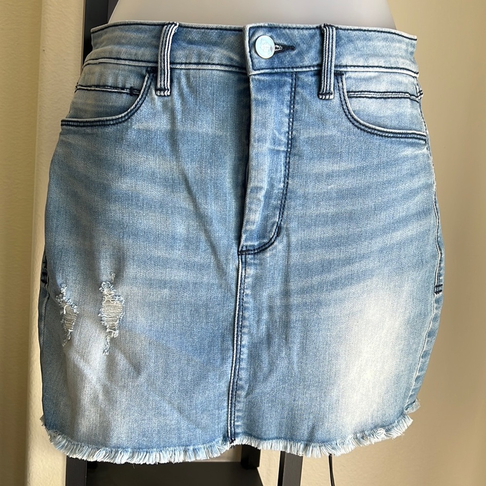 BEBE mini jeans skirt